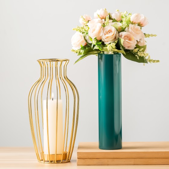 Multifunctional gold vase
